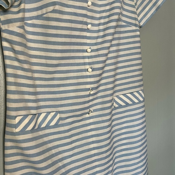 Stacy ames blue and white steiped sailor vintage union made dress - Picture 5 of 8